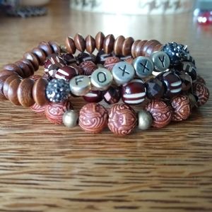 Set of 3 Foxxy Erimish Bracelets